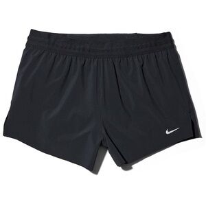Nike Dr-Fit Black Women's Athletic Shorts with White Logo